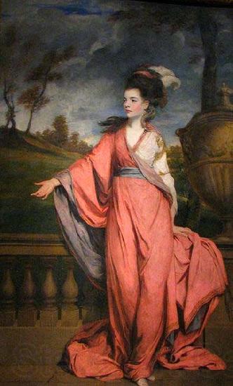 Sir Joshua Reynolds Portrait of Jane Fleming wife of Charles Stanhope, 3rd Earl of Harrington Norge oil painting art